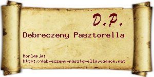 Debreczeny Pasztorella névjegykártya